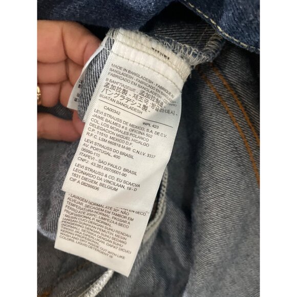 Levis Strauss Casual Button Front Blue Denim Jacket Mens XL front Pockets - Picture 5 of 7